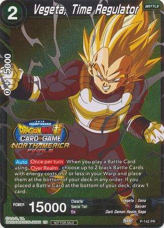 Vegeta, Time Regulator (Championship Final 2019) (Finalist) (P-142) [Tournament Promotion Cards] | Fandemonia Ltd