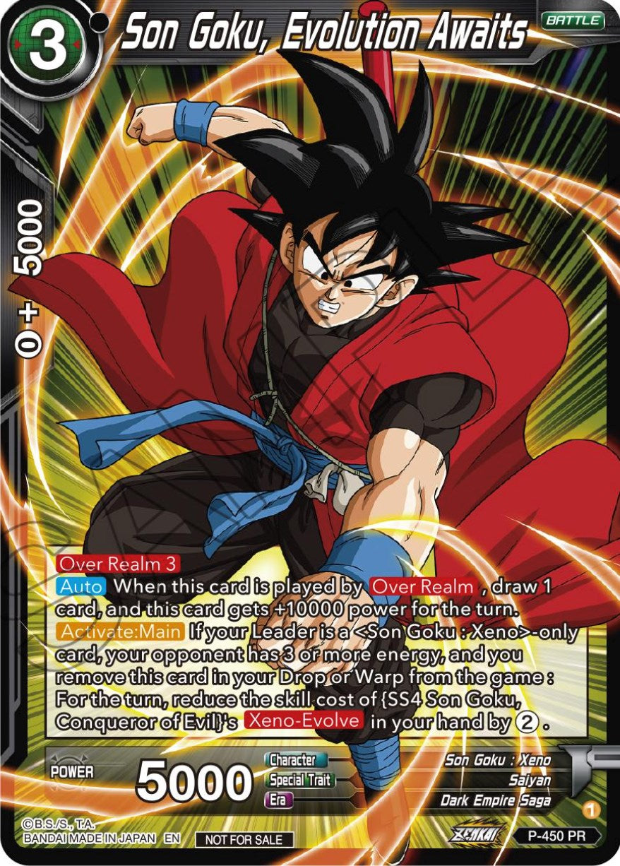 Son Goku, Evolution Awaits (P-450) [Tournament Promotion Cards] | Fandemonia Ltd