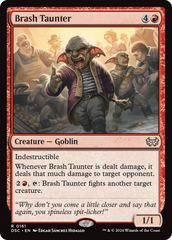 Brash Taunter [Duskmourn: House of Horror Commander] | Fandemonia Ltd