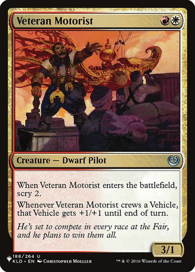 Veteran Motorist [The List] | Fandemonia Ltd