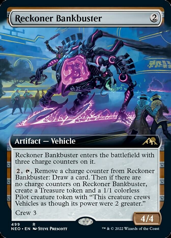 Reckoner Bankbuster (Extended Art) [Kamigawa: Neon Dynasty] | Fandemonia Ltd