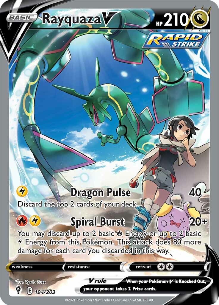 Rayquaza V (194/203) [Sword & Shield: Evolving Skies] | Fandemonia Ltd