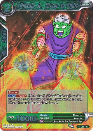 Piccolo Jr., Driven to Fight (P-058) [Promotion Cards] | Fandemonia Ltd