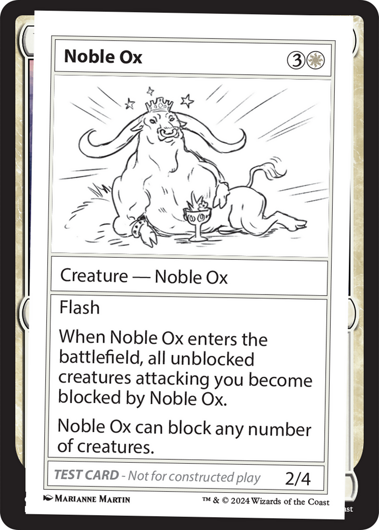 Noble Ox [Mystery Booster 2 Playtest Cards] | Fandemonia Ltd