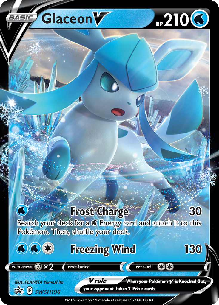 Glaceon V (SWSH196) [Sword & Shield: Black Star Promos] | Fandemonia Ltd