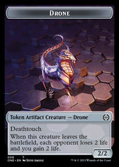 Drone Token [Phyrexia: All Will Be One Tokens] | Fandemonia Ltd