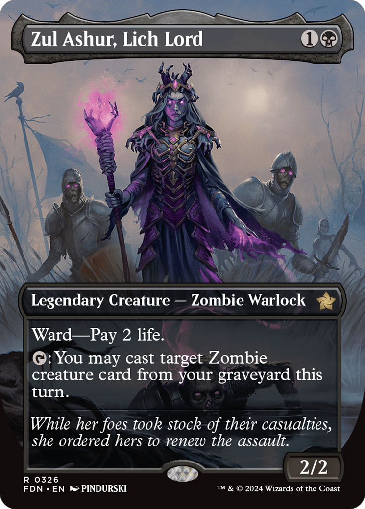 Zul Ashur, Lich Lord (Borderless) [Foundations] | Fandemonia Ltd