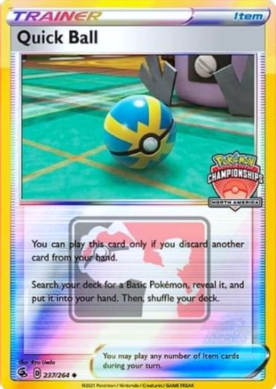 Quick Ball (237/264) (North America Championships Promo) [Sword & Shield: Fusion Strike] | Fandemonia Ltd