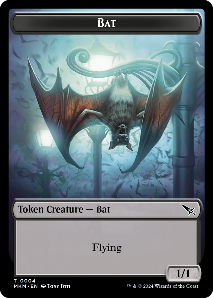 Thopter (0020) // Bat Double-Sided Token [Murders at Karlov Manor Tokens] | Fandemonia Ltd