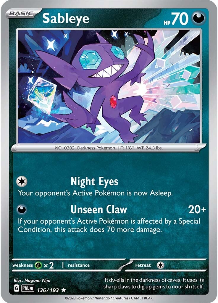 Sableye (136/193) [Scarlet & Violet: Paldea Evolved] | Fandemonia Ltd