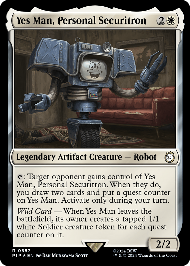 Yes Man, Personal Securitron (Surge Foil) [Fallout] | Fandemonia Ltd