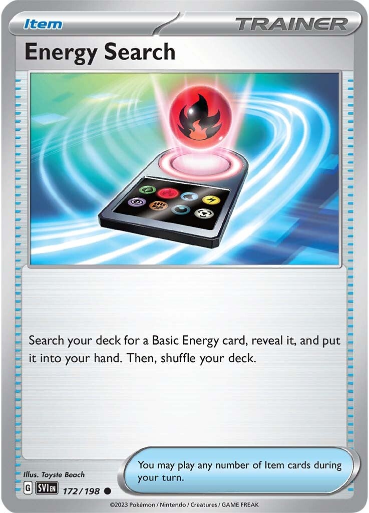 Energy Search (172/198) [Scarlet & Violet: Base Set] | Fandemonia Ltd