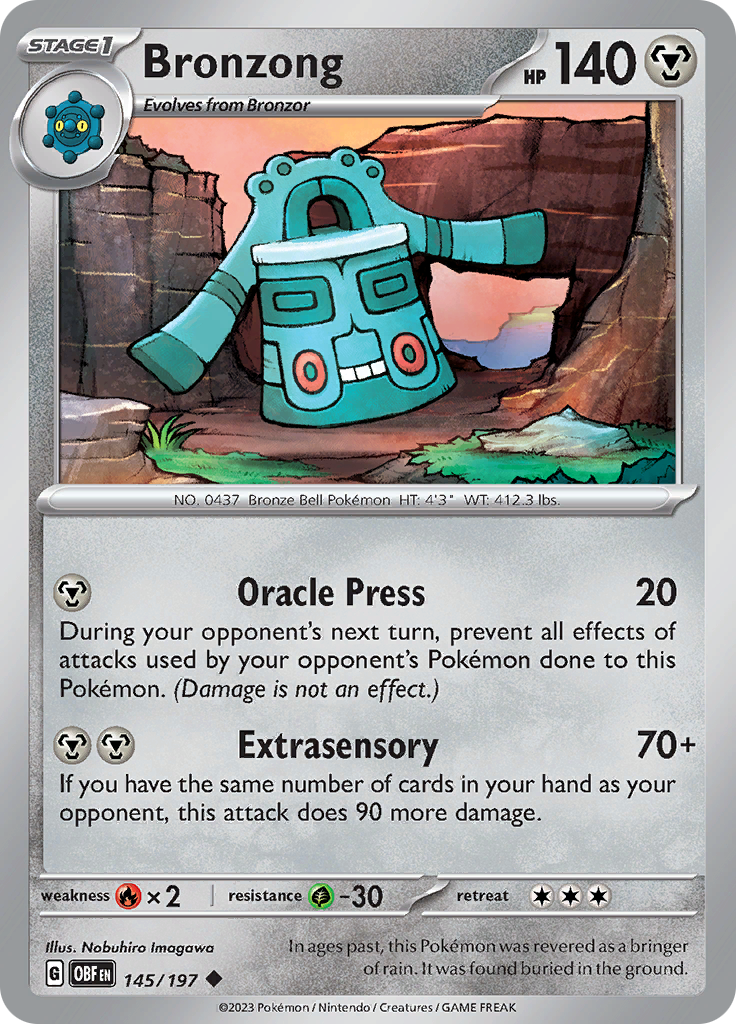 Bronzong (145/197) [Scarlet & Violet: Obsidian Flames] | Fandemonia Ltd