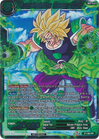 Overwhelming Energy Broly (Series 7 Super Dash Pack) (P-136) [Promotion Cards] | Fandemonia Ltd