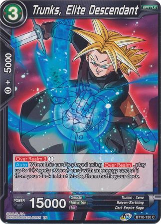 Trunks, Elite Descendant (BT10-130) [Rise of the Unison Warrior 2nd Edition] | Fandemonia Ltd