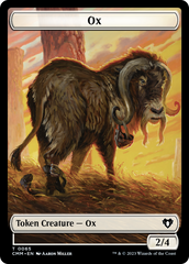 Phyrexian Golem // Ox Double-Sided Token [Commander Masters Tokens] | Fandemonia Ltd