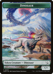 Phyrexian Myr // Dinosaur Double-Sided Token [March of the Machine Tokens] | Fandemonia Ltd