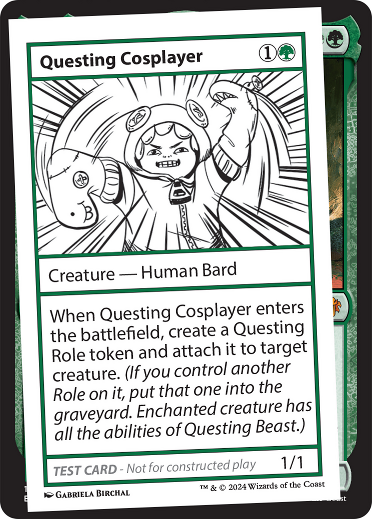 Questing Cosplayer [Mystery Booster 2 Playtest Cards] | Fandemonia Ltd