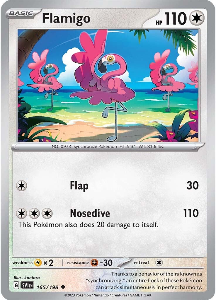 Flamigo (165/198) [Scarlet & Violet: Base Set] | Fandemonia Ltd