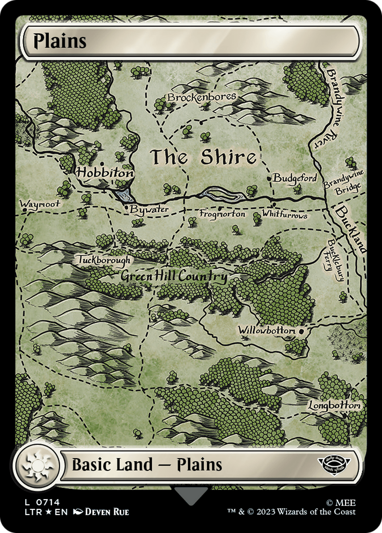 Plains (0714) (Surge Foil) [The Lord of the Rings: Tales of Middle-Earth] | Fandemonia Ltd