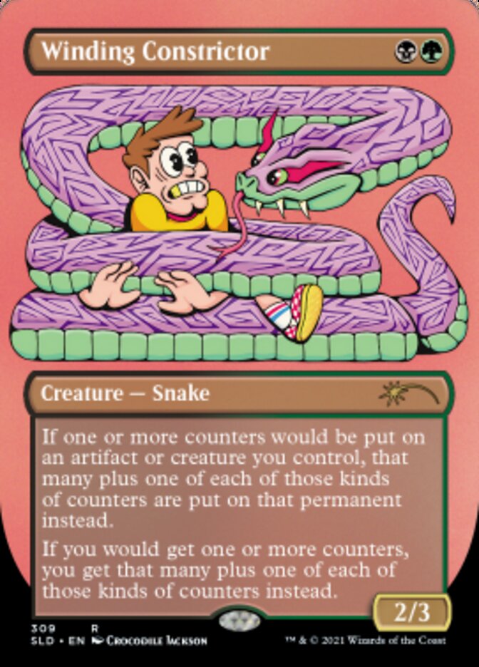 Winding Constrictor (Borderless) [Secret Lair Drop Series] | Fandemonia Ltd