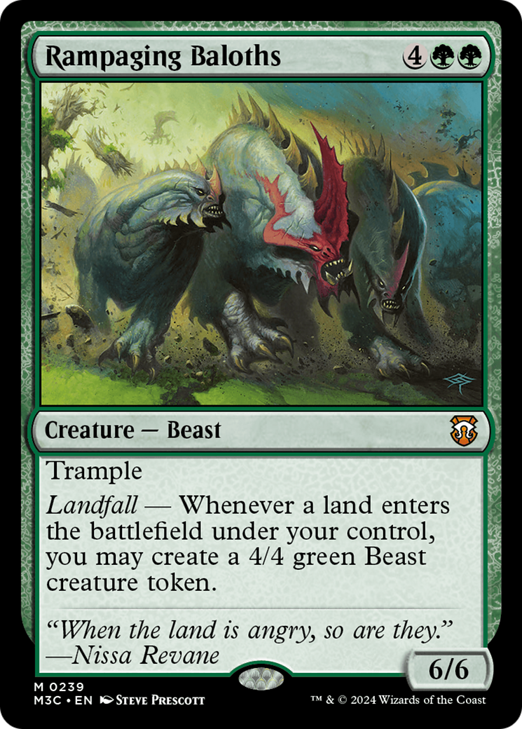 Rampaging Baloths (Ripple Foil) [Modern Horizons 3 Commander] | Fandemonia Ltd