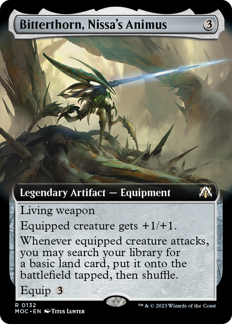 Bitterthorn, Nissa's Animus (Extended Art) [March of the Machine Commander] | Fandemonia Ltd