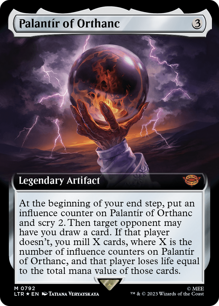 Palantir of Orthanc (Extended Art) (Surge Foil) [The Lord of the Rings: Tales of Middle-Earth] | Fandemonia Ltd