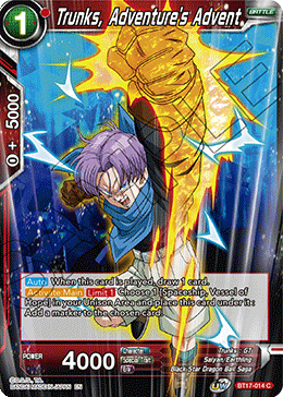 Trunks, Adventure's Advent (BT17-014) [Ultimate Squad] | Fandemonia Ltd