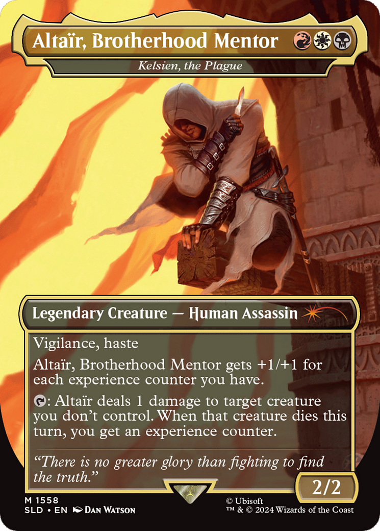 Altair, Brotherhood Mentor - Kelsien, the Plague (Rainbow Foil) [Secret Lair Drop Series] | Fandemonia Ltd