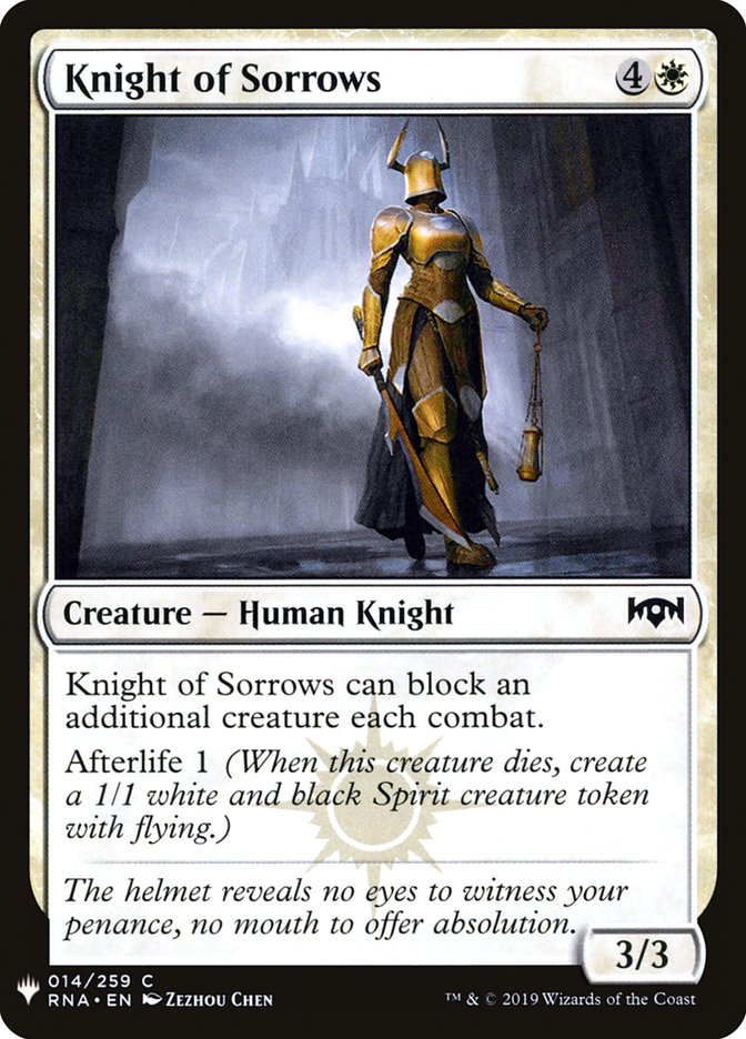 Knight of Sorrows [Mystery Booster] | Fandemonia Ltd