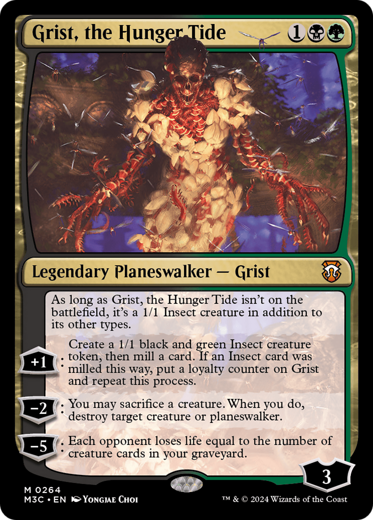 Grist, the Hunger Tide (Ripple Foil) [Modern Horizons 3 Commander] | Fandemonia Ltd