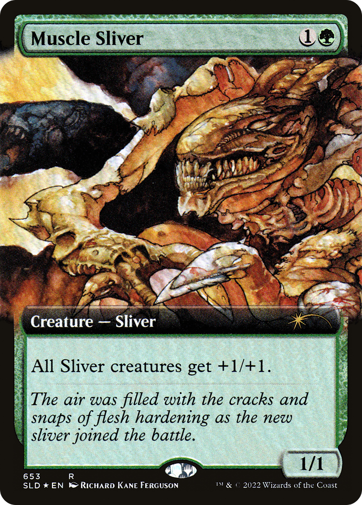 Muscle Sliver (Extended Art) [Secret Lair Drop Promos] | Fandemonia Ltd