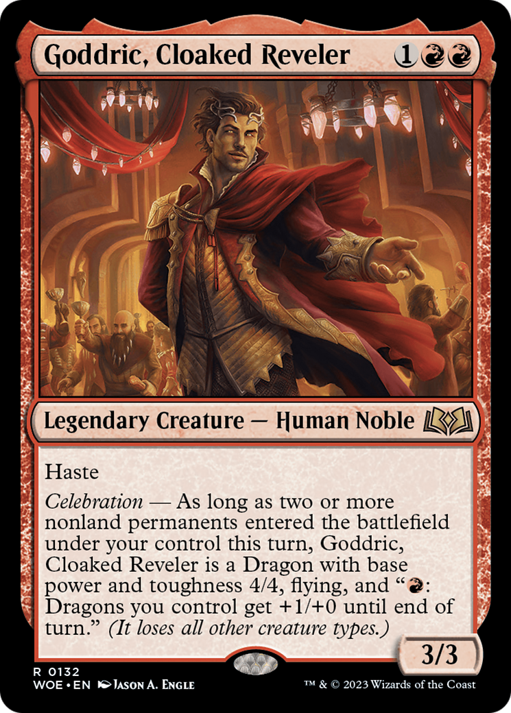 Goddric, Cloaked Reveler [Wilds of Eldraine] | Fandemonia Ltd