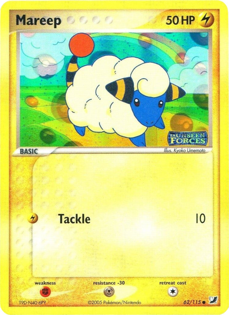 Mareep (62/115) (Stamped) [EX: Unseen Forces] | Fandemonia Ltd