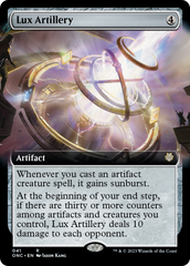 Lux Artillery (Extended Art) [Phyrexia: All Will Be One Commander] | Fandemonia Ltd