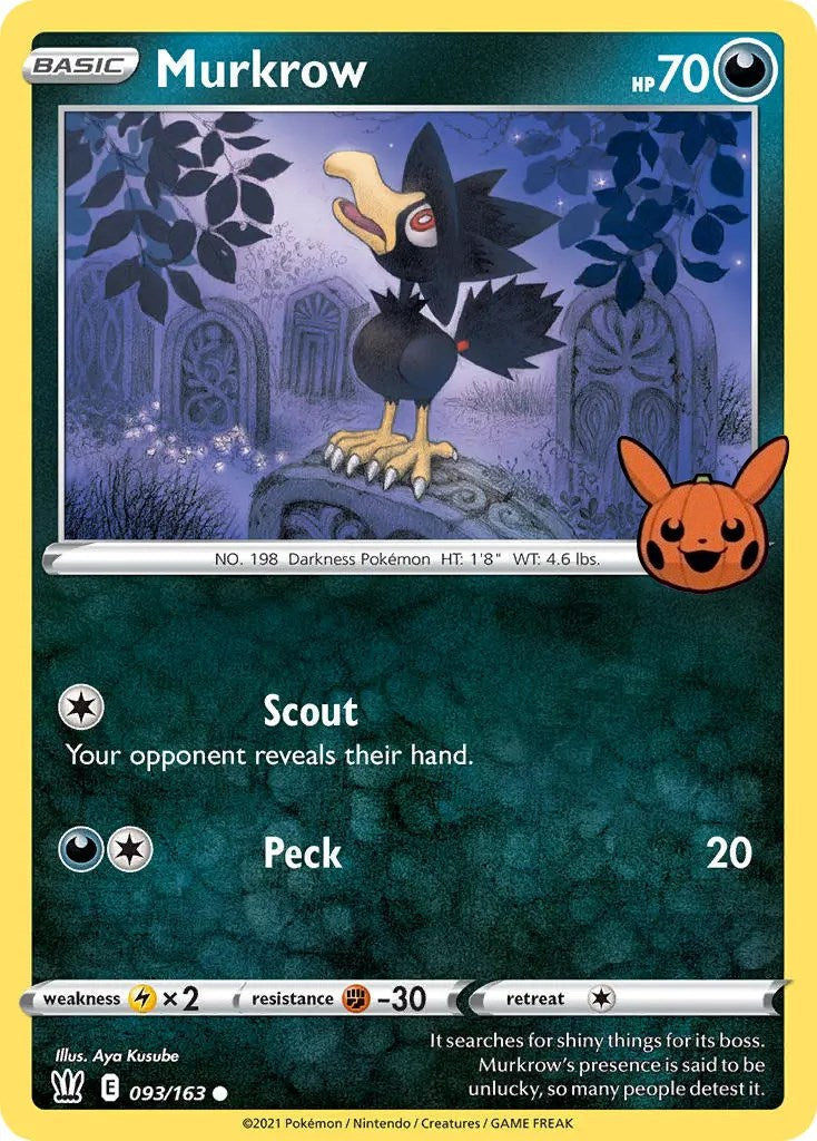 Murkrow (093/163) [Trick or Trade] | Fandemonia Ltd