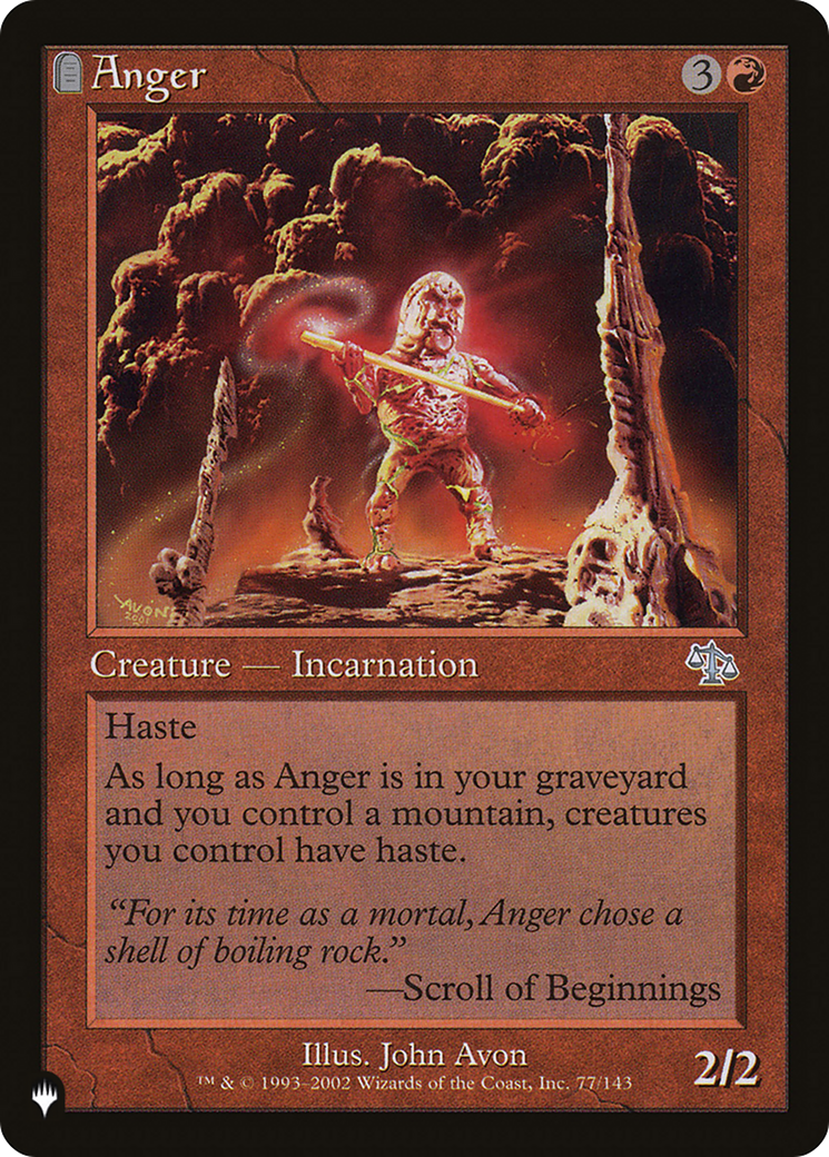 Anger (JUD) [The List] | Fandemonia Ltd