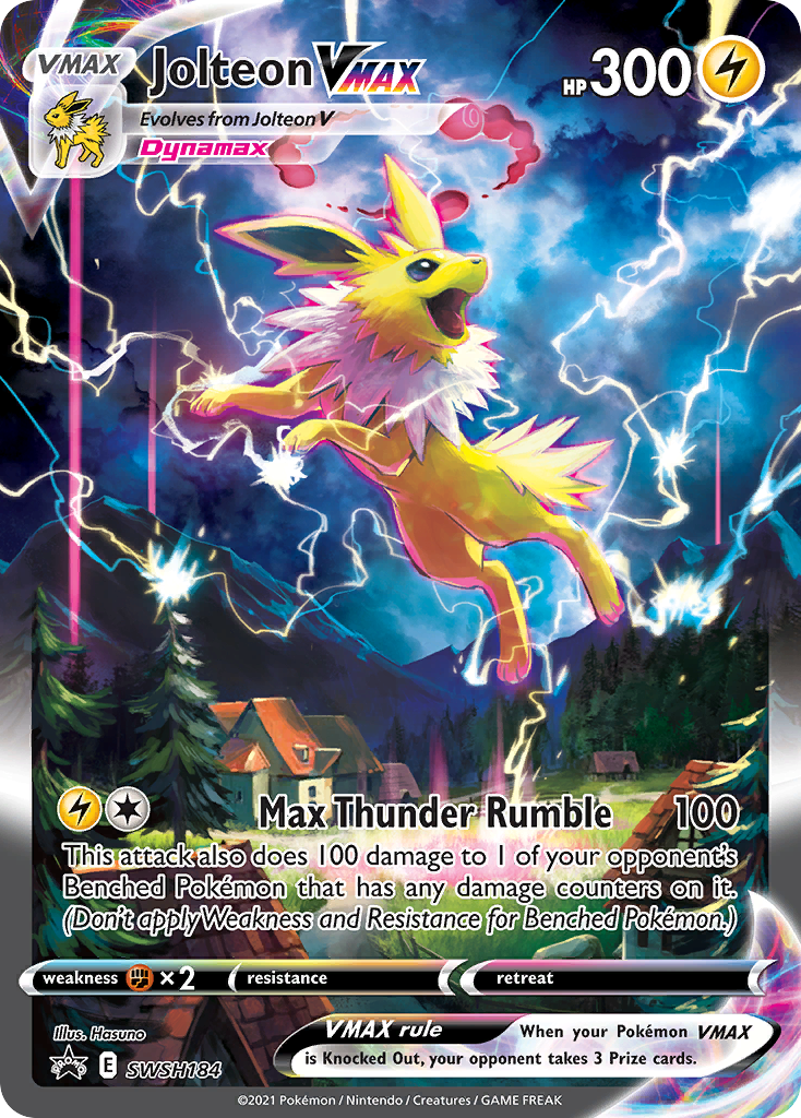 Jolteon VMAX (SWSH184) (Jumbo Card) [Sword & Shield: Black Star Promos] | Fandemonia Ltd