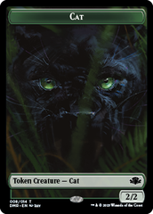 Elephant // Cat (008) Double-Sided Token [Dominaria Remastered Tokens] | Fandemonia Ltd