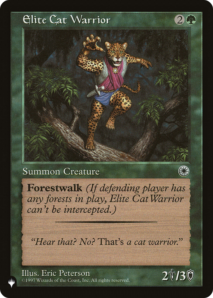 Elite Cat Warrior (Flavor Text) [The List] | Fandemonia Ltd