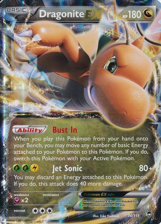 Dragonite EX (74/111) (Jumbo Card) [XY: Furious Fists] | Fandemonia Ltd