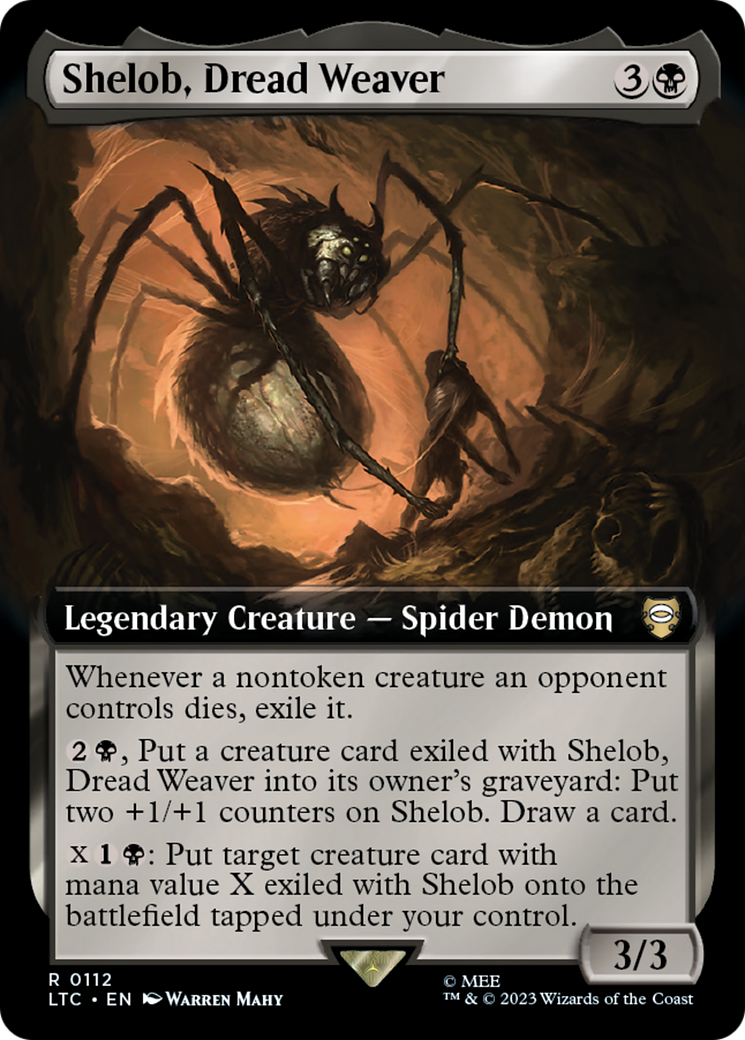 Shelob, Dread Weaver (Extended Art) [The Lord of the Rings: Tales of Middle-Earth Commander] | Fandemonia Ltd