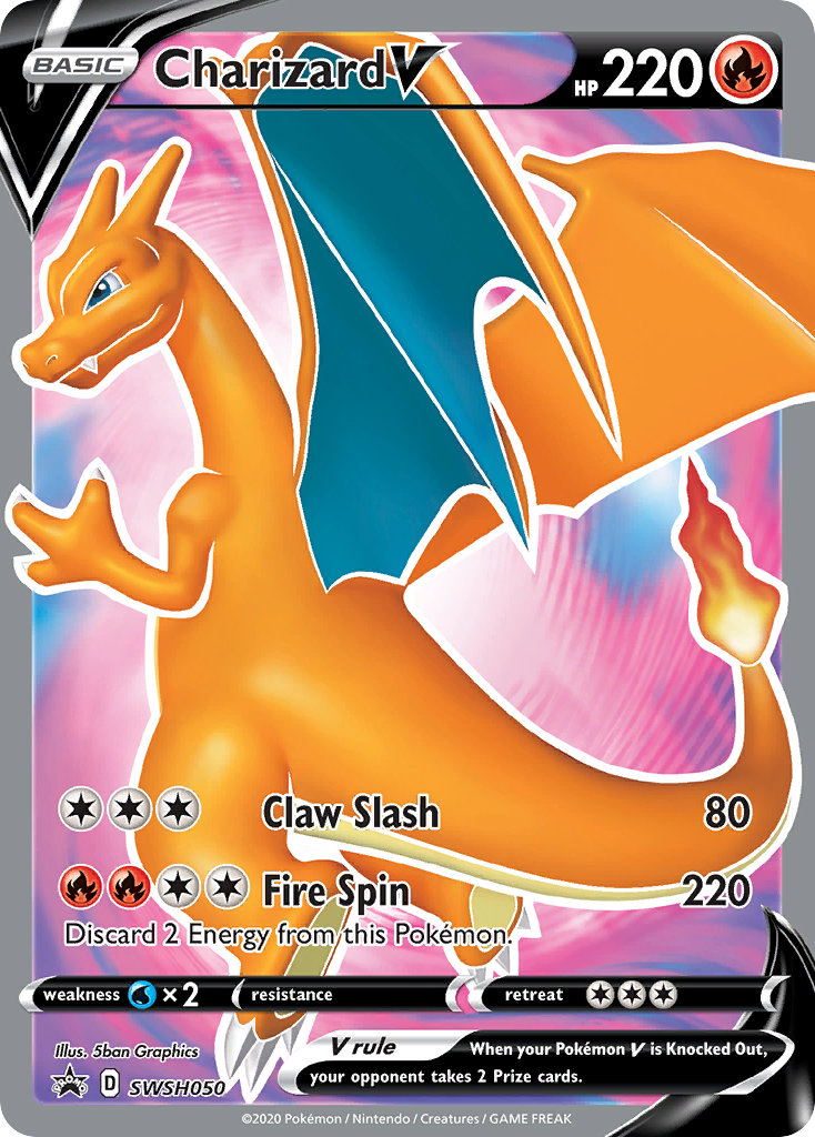 Charizard V (SWSH050) [Sword & Shield: Black Star Promos] | Fandemonia Ltd