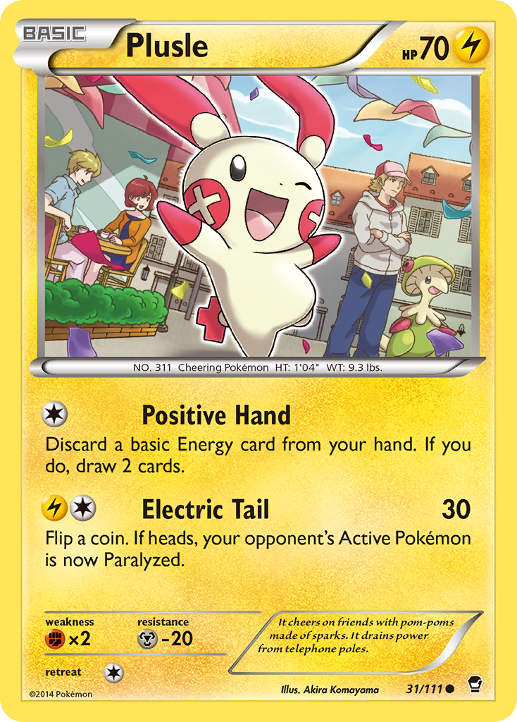 Plusle (31/111) [XY: Furious Fists] | Fandemonia Ltd