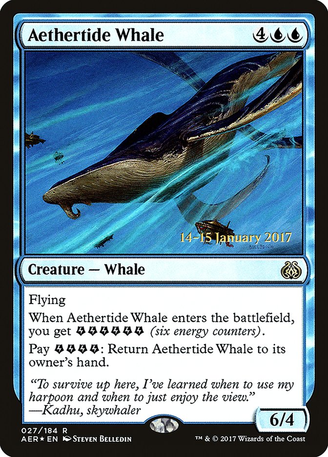 Aethertide Whale [Aether Revolt Prerelease Promos] | Fandemonia Ltd