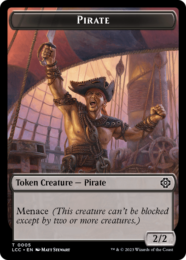 City's Blessing // Pirate (0005) Double-Sided Token [The Lost Caverns of Ixalan Commander Tokens] | Fandemonia Ltd