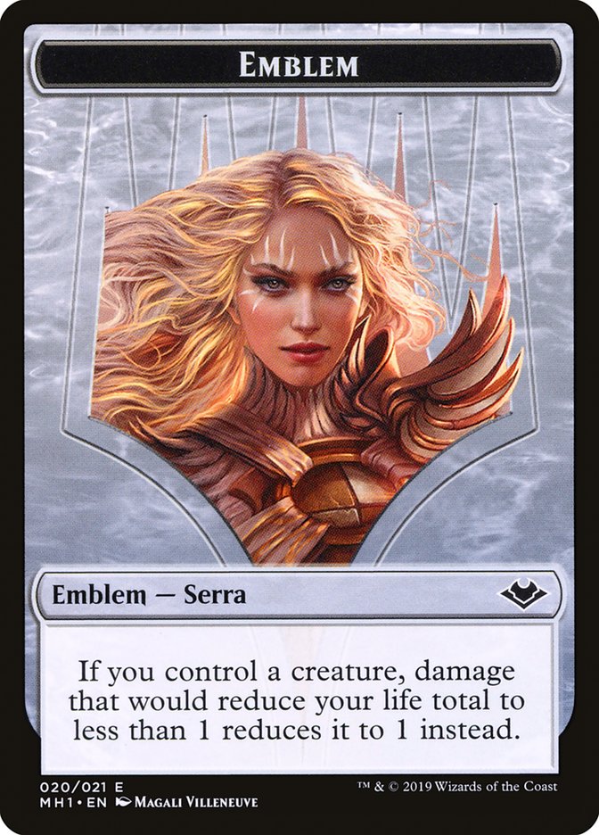 Serra the Benevolent Emblem [Modern Horizons Tokens] | Fandemonia Ltd