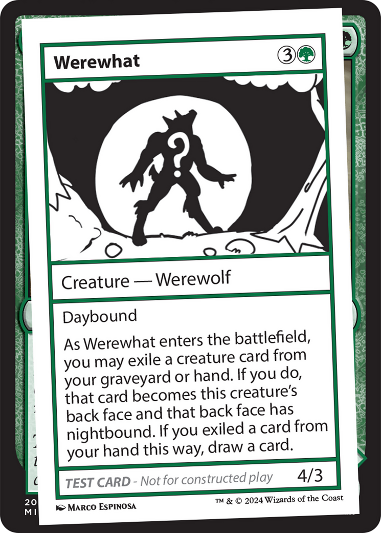 Werewhat [Mystery Booster 2 Playtest Cards] | Fandemonia Ltd