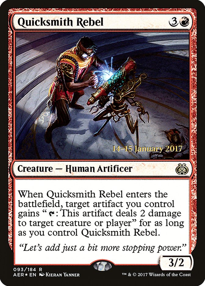 Quicksmith Rebel [Aether Revolt Prerelease Promos] | Fandemonia Ltd